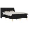 vidaXL Cadru de pat cu saltea cu headboard Poliester