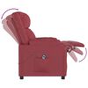 vidaXL Fotoliu rabatabil electric, roșu vin, piele ecologică