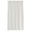 vidaXL Cortină din Voile cu perdele 2 pcs Crem 140 x 140 cm Poliester