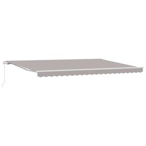 vidaXL Cortina Retractabilă Manual Gri deschis 500 &times; 350 cm