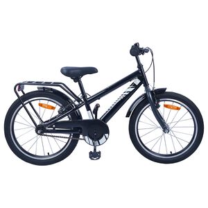 vidaXL Bicicletă pentru Copii 18 Inci pentru 5-7 ani Negru