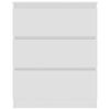 vidaXL Dulap, alb, 60 x 35 x 76 cm, lemn prelucrat