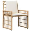vidaXL Set de Mobilier pentru Exterior 5 pcs Alb Natural și Crem