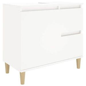 vidaXL Dulap de baie, alb, 65x33x60 cm, lemn prelucrat