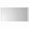 vidaXL Oglindă de baie cu LED cu oglindă Transparent 100 x 60 cm