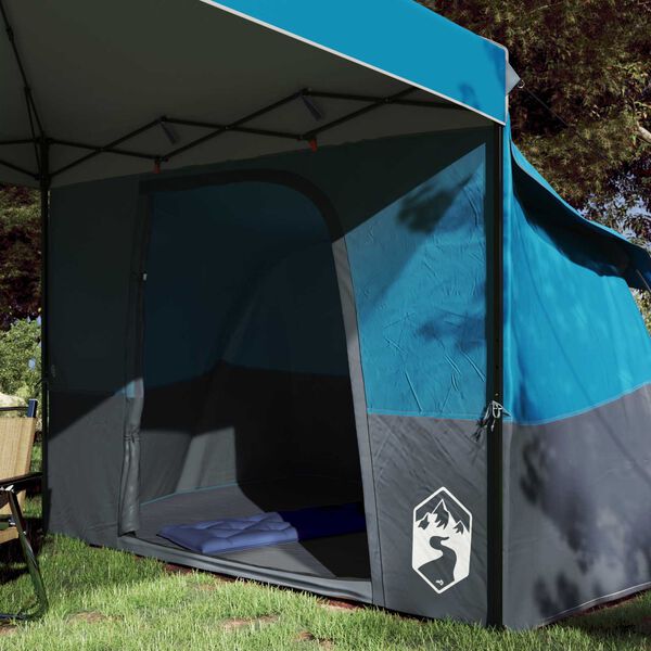 vidaXL Set Cort pentru Camping 2 pcs albastru Tafetă și Material