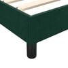 vidaXL Pat box spring cu saltea, verde &icirc;nchis, 160x220 cm, catifea