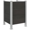 vidaXL &Icirc;mprejmuire pentru Coș de Gunoi Gri 85 x 85 x 115 cm