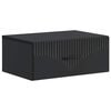 vidaXL Dulap de noapte suspendat cu sertar Negru 49 x 34,5 x 20 cm