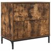 vidaXL Noptieră Stejar afumat 63.5 x 36 x 61 cm Lemn prelucrat
