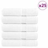 vidaXL Prosoape de baie premium, SOLUND 25buc alb 100x150cm 600gsm