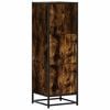 vidaXL Dulapuru stejar afumat 35,5x35x106,5 cm lemn și metal prelucrat