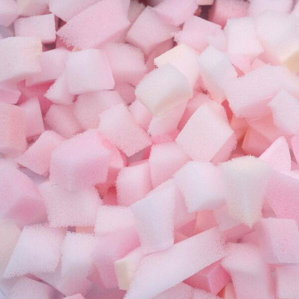 vidaXL Umplutură din spumă mărunțită Roz 2,5 kg Poliuretan