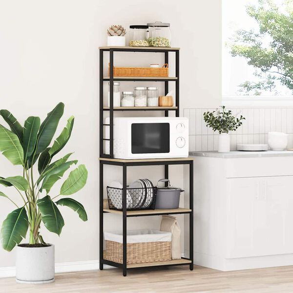 vidaXL Raft de bucătărie Stejar Sonoma 60 x 40 x 168 cm Lemn compozit