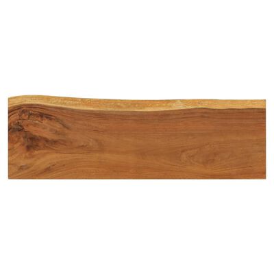 vidaXL Masă consolă, lemn masiv de suar, 110 x 35 x 75 cm