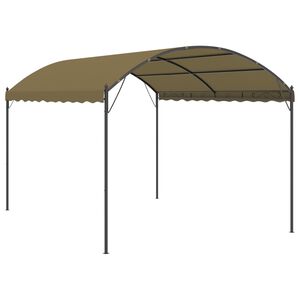 vidaXL Pavilion, gri taupe, 4x3x2,6 m, 180 g/m&sup2;