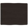 vidaXL Blat masă, 60x50x(2-6) cm, maro, lemn tratat contur organic