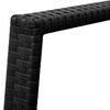 vidaXL Set mobilier bistro, 3 piese, negru, poliratan