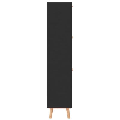 vidaXL Pantofar, negru, 52x25x120 cm, lemn prelucrat