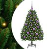vidaXL Brad de Crăciun artificial 120 cm 150 LED-uri Alb cald Verde