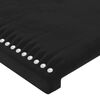 vidaXL Pat box spring cu saltea, negru, 140x190 cm, catifea