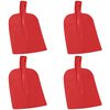 vidaXL Cap de lopată 4 pcs Roșu 32 x 24,5 cm Oțel vopsit electrostatic