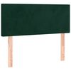 vidaXL Pat box spring cu saltea, verde &icirc;nchis, 80x200 cm, catifea