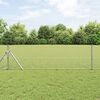 vidaXL St&acirc;lp de gard. Argintiu 50 x 0,4 m (25 x 25 mm plasă) Oțel