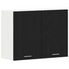 vidaXL Dulap suspendat Lyon Stejar Negru 80 x 31 x 60 cm