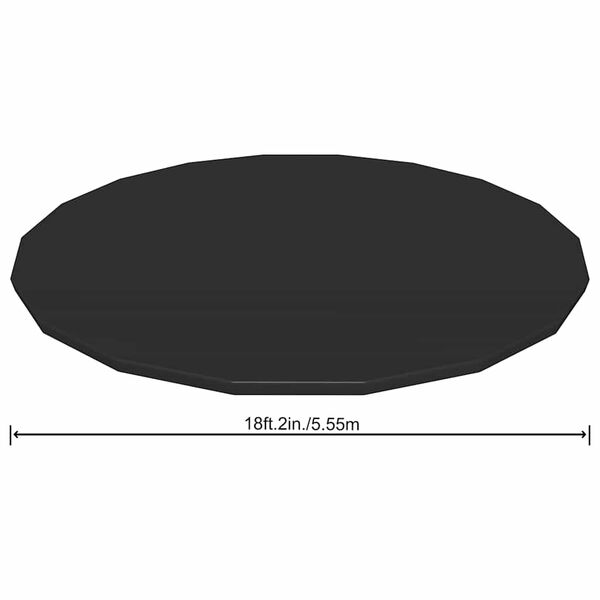 Bestway Prelată de piscină Fast Set Flowclear, 555 cm