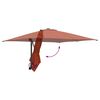 vidaXL Parasol de Grădină Terracota 248,5 x 247,5 x 160 cm