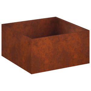 vidaXL Vază pentru Grădină Ruginit 100 x 100 x 40 cm