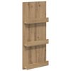 vidaXL Raft pentru reviste cu raft Stejar Artizanal 43 x 11 x 102 cm