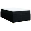 vidaXL Pat box spring cu saltea, negru, 120x190 cm, catifea