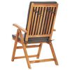 vidaXL Set mobilier de grădină cu perne gri, 7 piese, lemn masiv tec