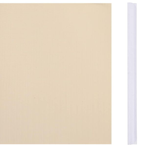 vidaXL Panou de intimitate grădină, crem, 35 x 0,19 m, PVC