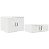 vidaXL Dulap de depozitare 2 buc. Alb 127 x 41 x 40 cm Lemn prelucrat