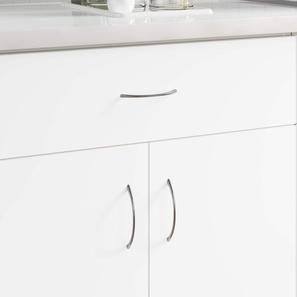 vidaXL M&acirc;nere 1385 pcs Argintiu 107 x 3.6 x 23 mm Oţel inoxidabil