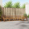 vidaXL Set de canapele de exterior 5 pcs natural Lemn Solid de Acacia