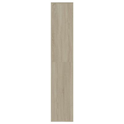 vidaXL Pantofar, alb și stejar sonoma, 54x34x183 cm, PAL