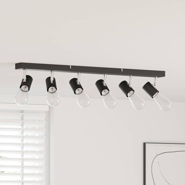 vidaXL Spot de tavan Negru 73 x 6.5 x 11.5 cm Oțel