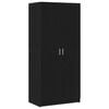 vidaXL Dulap Stejar Negru 80 x 50,5 x 180 cm Lemn prelucrat