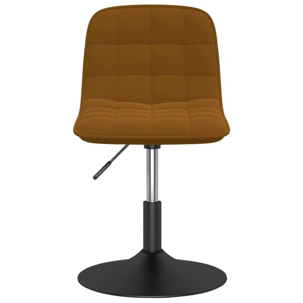 vidaXL Scaune de masă pivotante, 4 buc., maro, catifea