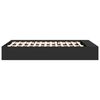 vidaXL Cadru de pat, negru, 120x190 cm, lemn prelucrat