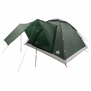 vidaXL Cort de Camping Verde Army 335 x 275 x 180 cm Poliester și oțel