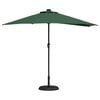 vidaXL Parasol de Grădină Verde 294 x 150 x 224 cm Poliester și oțel