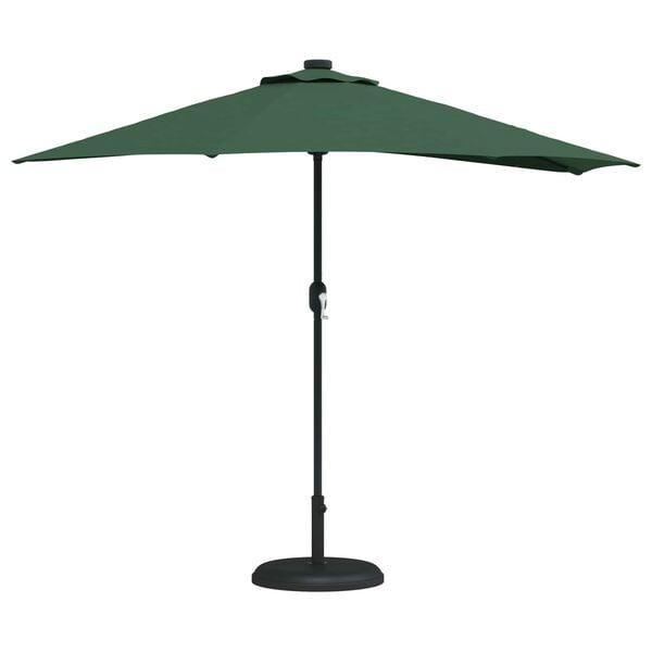 vidaXL Parasol de Grădină Verde 294 x 150 x 224 cm Poliester și oțel
