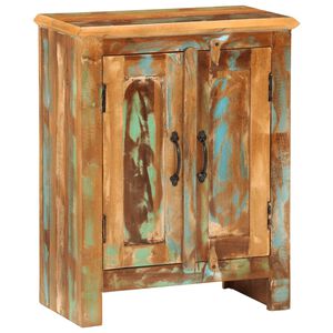 vidaXL Servantă cu 2 uși, 55x30x70 cm, lemn masiv reciclat