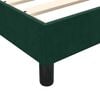 vidaXL Pat box spring cu saltea, verde &icirc;nchis, 160x220 cm, catifea