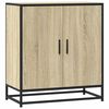 vidaXL Dulap, stejar sonoma, 68x35x76 cm, lemn prelucrat și metal